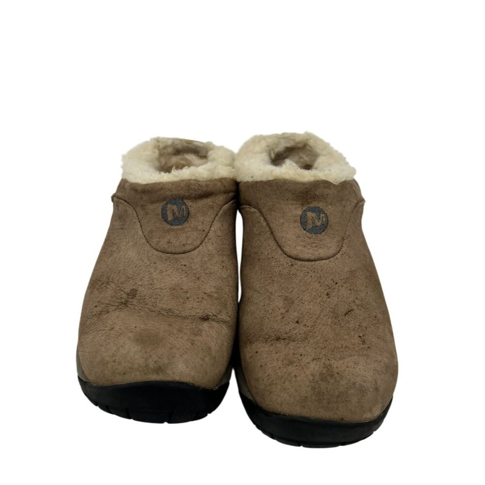 Merrell Women's Encore Q2 Ice Winter Slip on Shoes Size 6.5 Brown Suede Shearlin